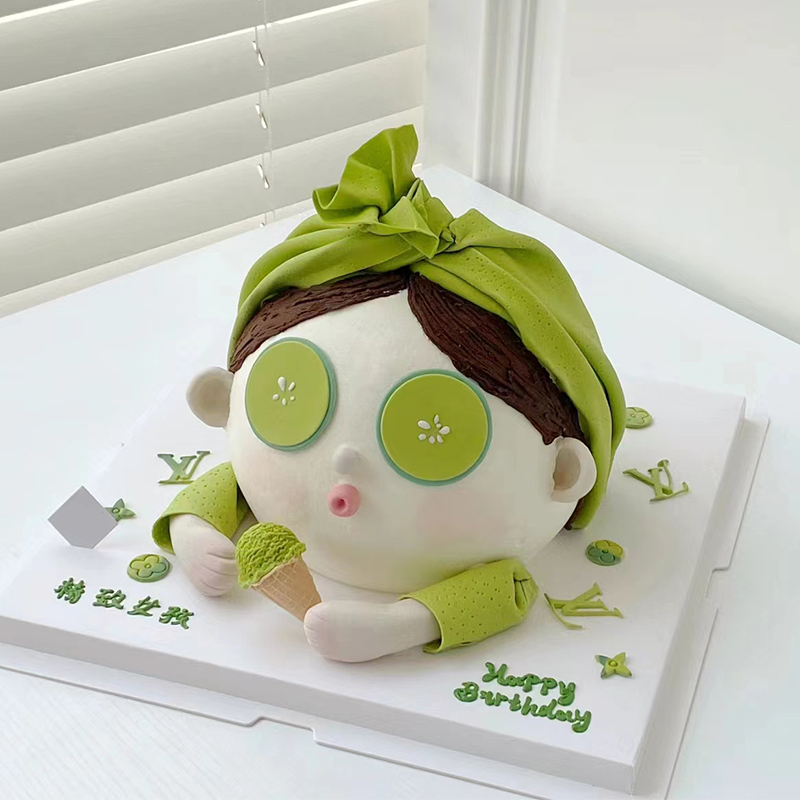 暴富女孩/翻糖蛋糕